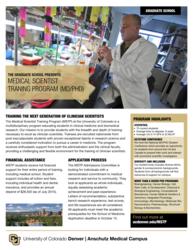 Medical Scientist Training Program Recruitment Flyer