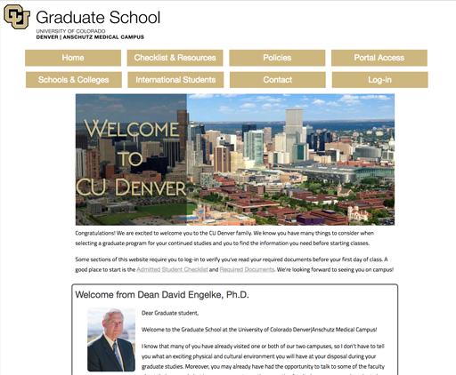 graduate school orientation site
